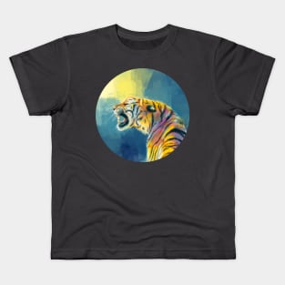 Shine Fearlessly - Tiger portrait Kids T-Shirt